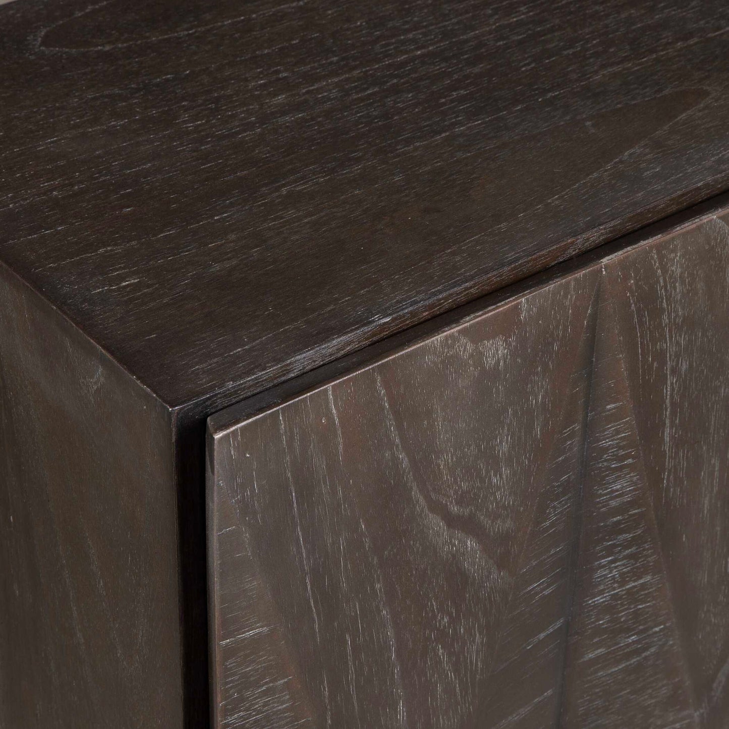 Marico - 2 Door Mindi Cabinet - Dark Brown