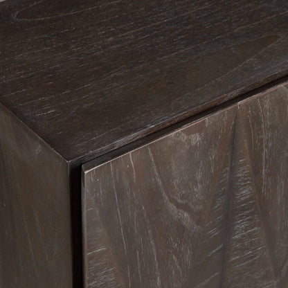 Marico - 2 Door Mindi Cabinet - Dark Brown