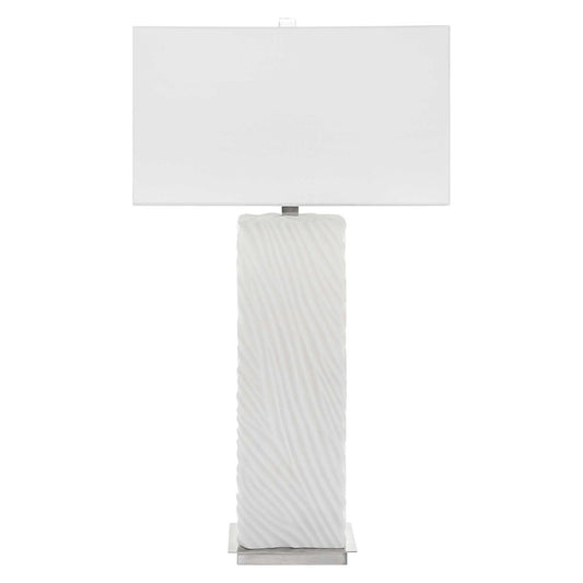 Pillar - Marble Table Lamp - White