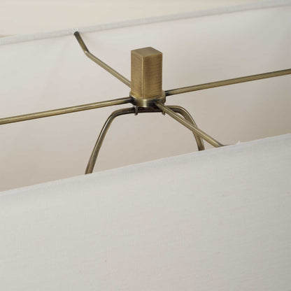 Turning - Point Travertine Table Lamp