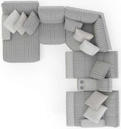 Abraxas - 6 Piece Reclining Sectional