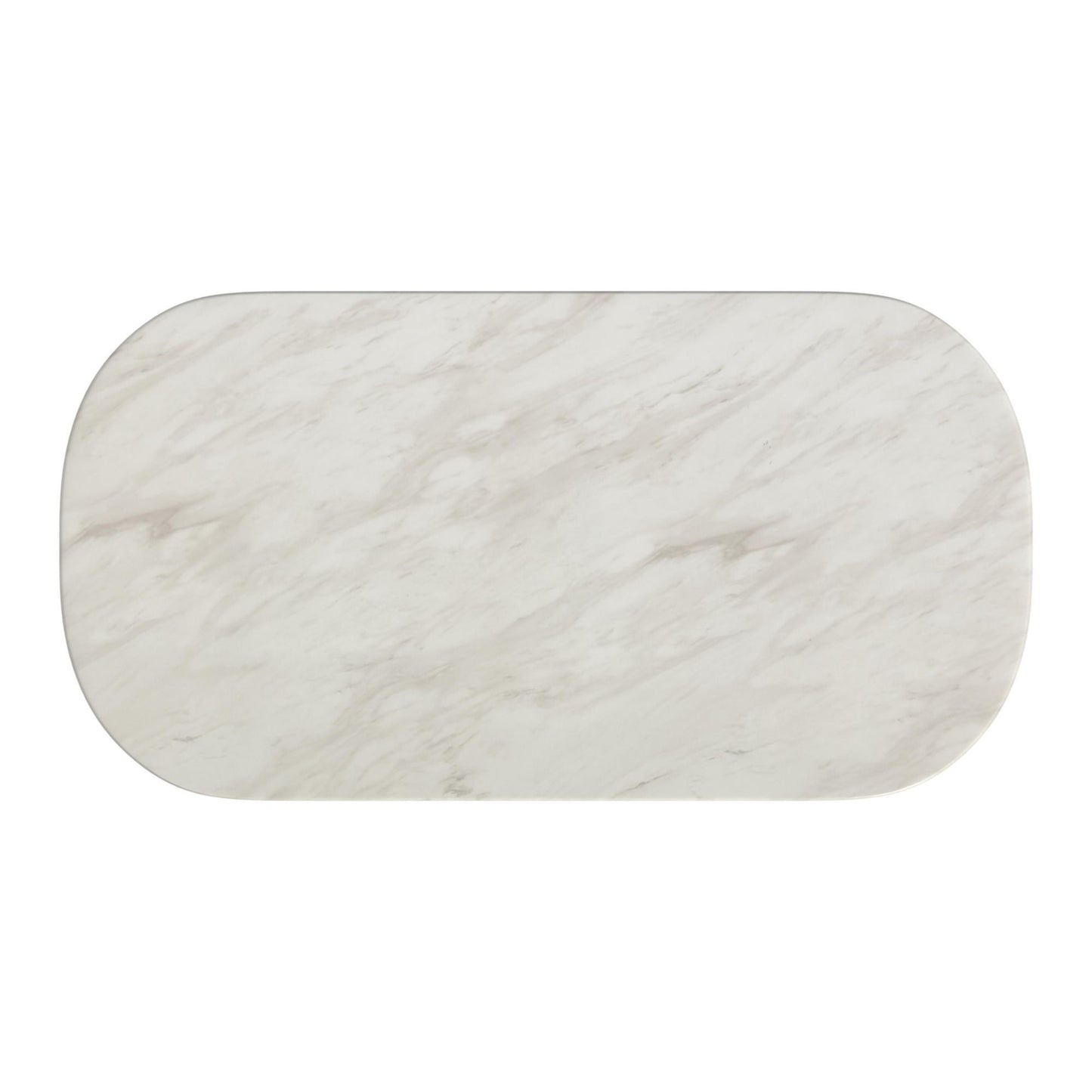 Sylvie - Oval Dining Table With Faux Marble Top