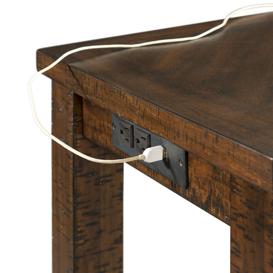 Jax - Bar Table Single Pack (Table And Three Stools) - Dark Walnut