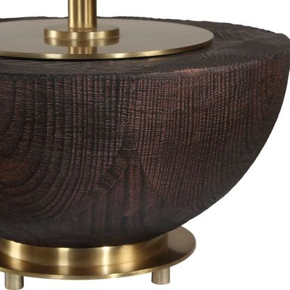Kalo - Semi-Circular Table Lamp - Brown