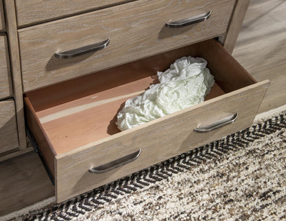 Flow - 6 Drawer Dresser - Sandstone