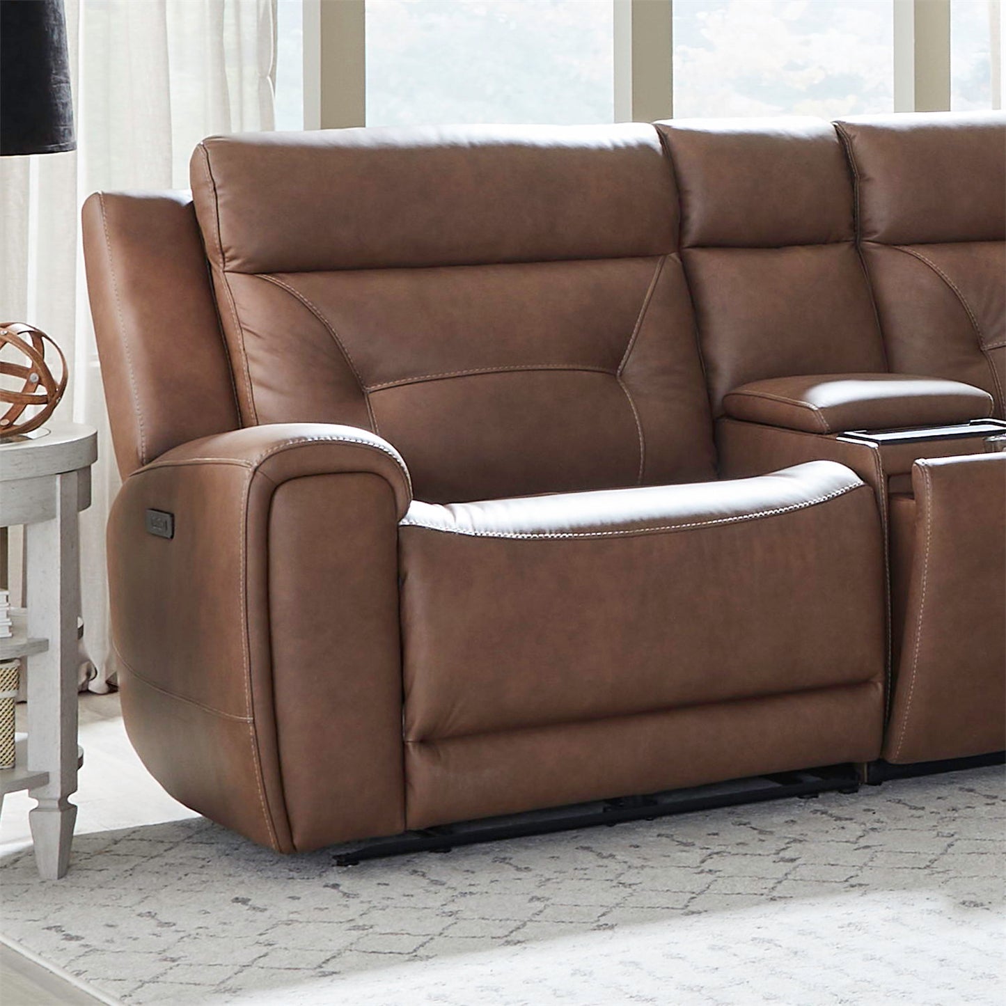 Beckham - L Arm Recliner P2 & ZG - Aline Saddle