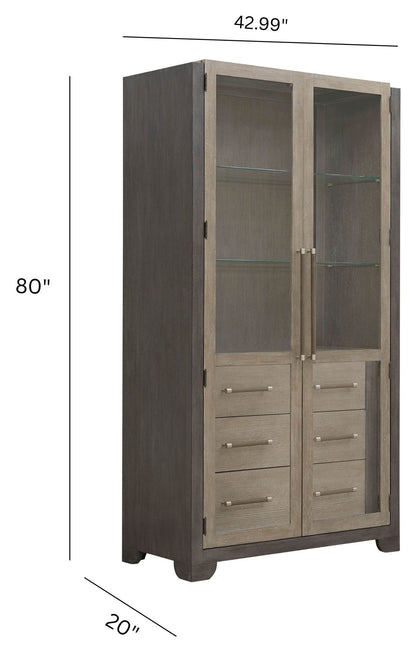 Anderson Park - China Cabinet - Moose Trail / Frontier Brown