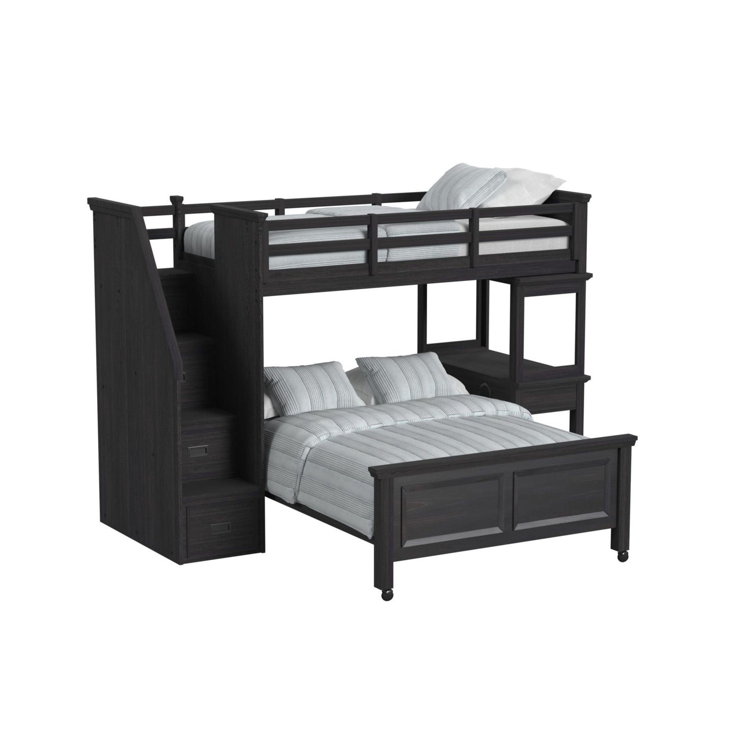 Hampton Kids - Loft With Staircase And Desk With Speaker Bedroom Set