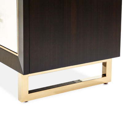 Belmont Place - 5-Drawer Chest - White / Dark Brown