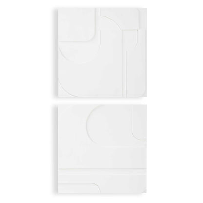 Contours - White Wall Decor (Set of 2)