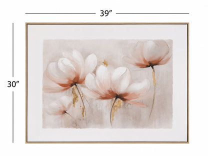 Blush Magnolia II Framed Canvas - Pink