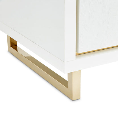 Palm Gate - Nightstand - Cloud White