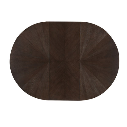 West Kensington - Oval Dining Table - Medium Espresso