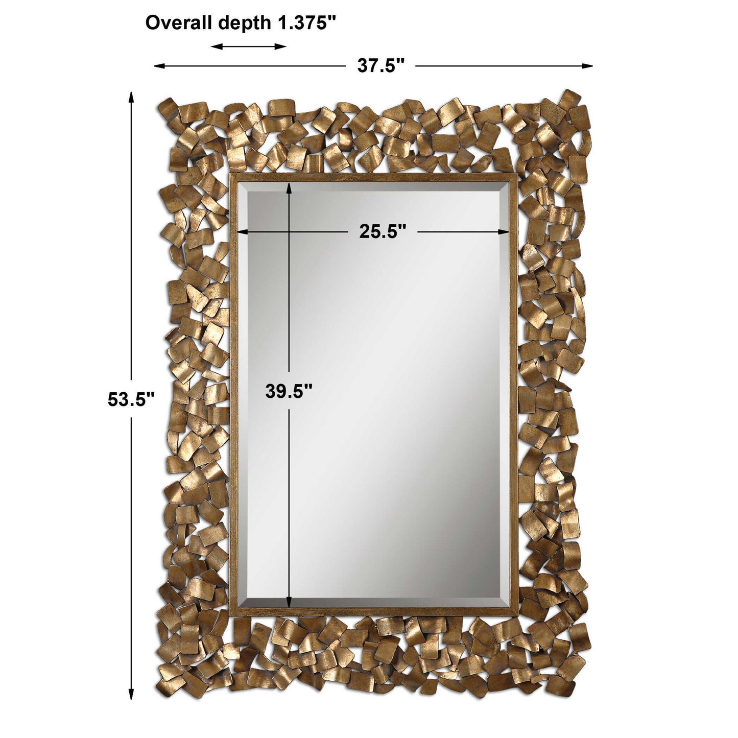 Capulin - Mirror - Antique Gold