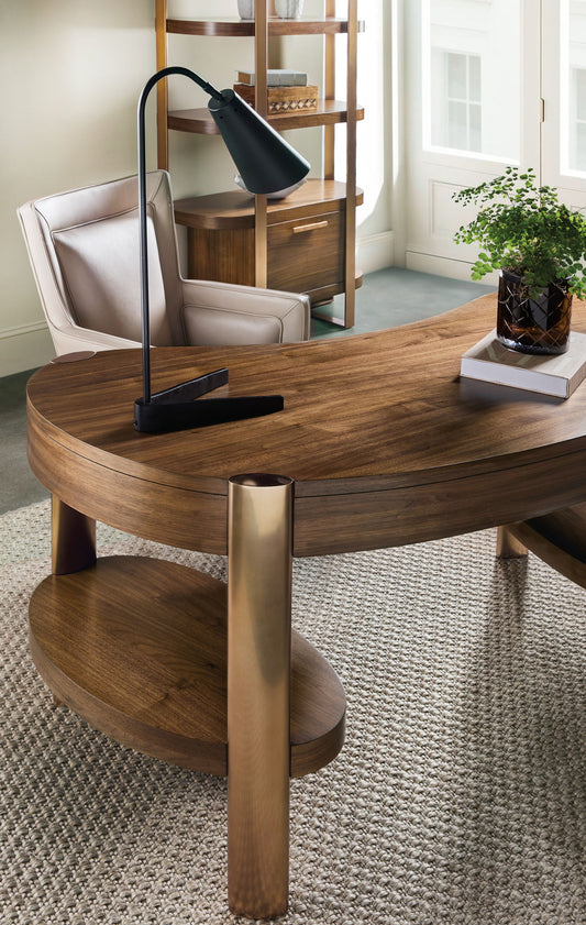 Eleana - Writing Desk - Medium Wood