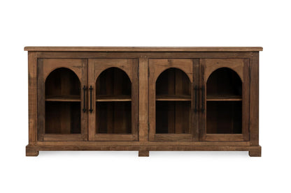 Zion - Wood 4 Door Cabinet - Natural