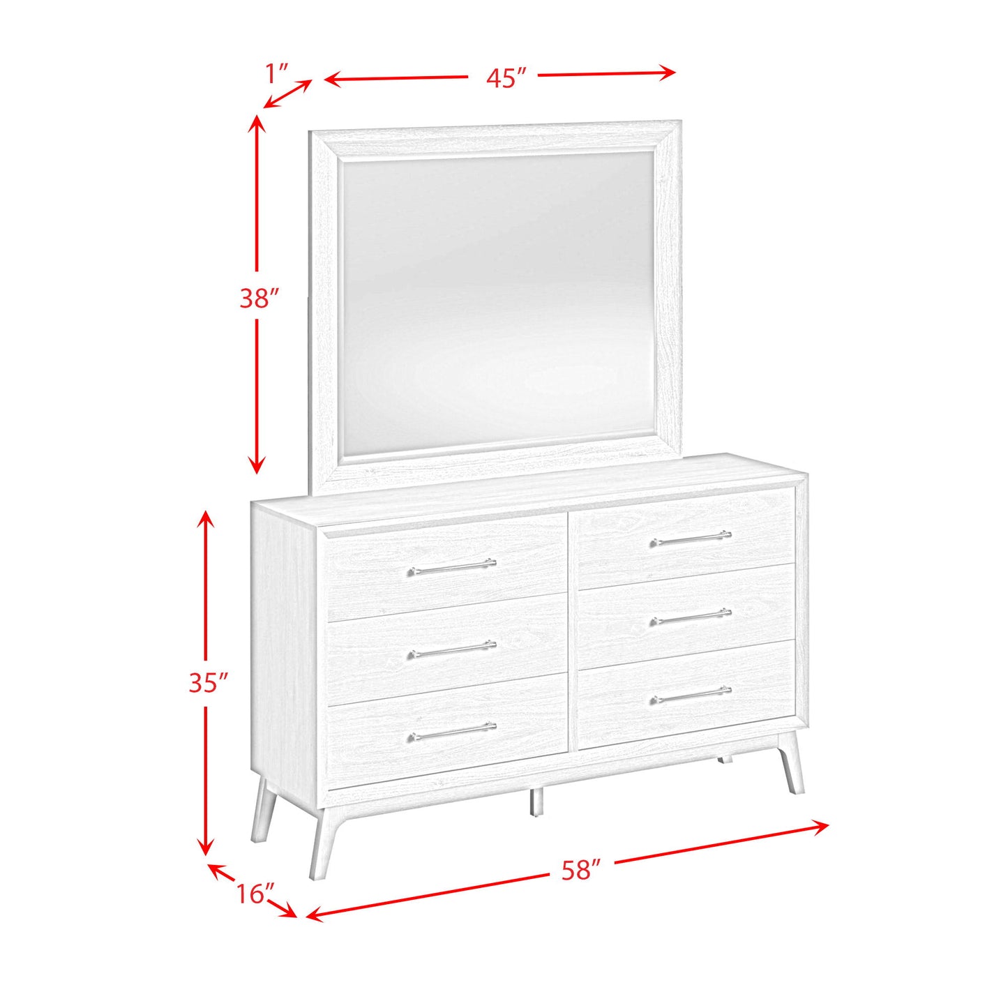 Westland - 6-Drawer Dresser