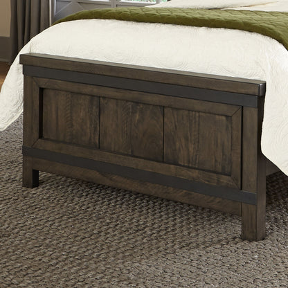 Thornwood Hills - Twin Panel Footboard - Rock Beaten Brown