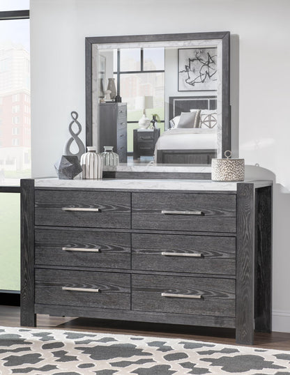 Horizons - Beveled Mirror - Espresso