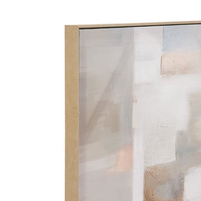 Framed Canvas Drifted Light - Silver