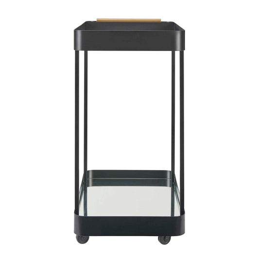 Vesper - Iron Bar Cart - Black / Brass