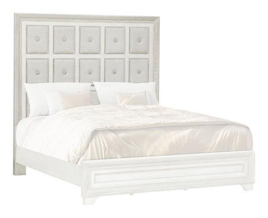 Camila - Queen Upholstered Headboard - Creamy White