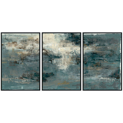 Bravo - 72" x 36" Painting By Buddy Whitlock (Set of 3) - Black