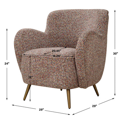 Gemstone - Toned Accent Chair - Confetti