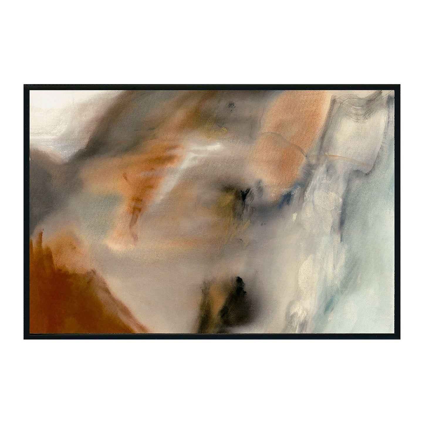 Podent - 60" x 40" Painting By Buddy Whitlock (Set of 2) - Black