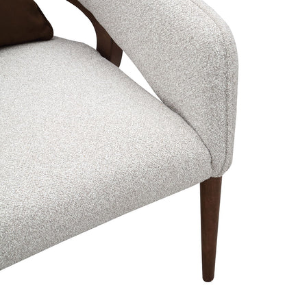 Houston - Accent Chair - Pebble / Walnut