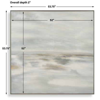 Furthest Thing - Canvas Landscape Art - Brown / Gray / White