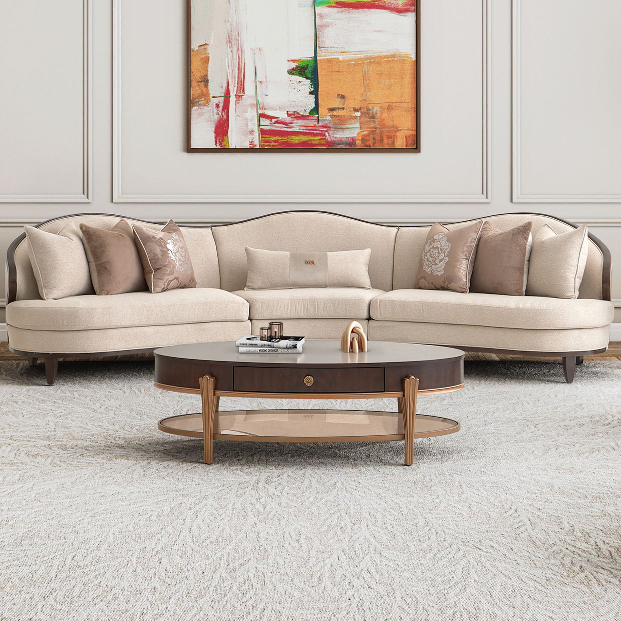 Camellia Field - Living Room Table With Drawer
