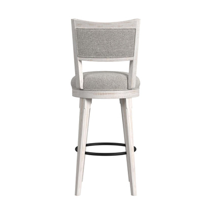 Rogen Rustic - Swivel Bar Stool (Set of 2) - Rustic White