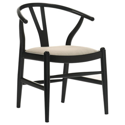 Crestmont - Wood Wishbone Dining Side Chair (Set of 2) - Black
