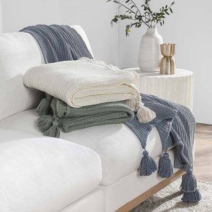 Veda - TC Throw - Sea Fog Blue