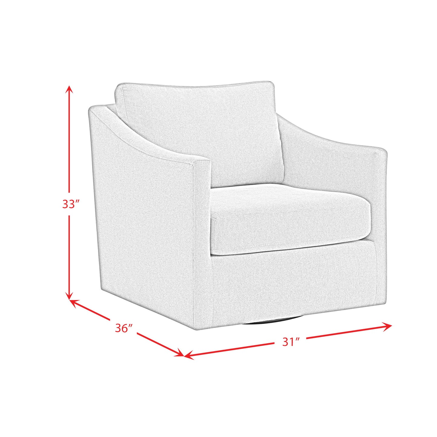 Acacia - Swivel Chair - Freya Light Blue
