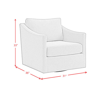 Acacia - Swivel Chair - Freya Light Blue