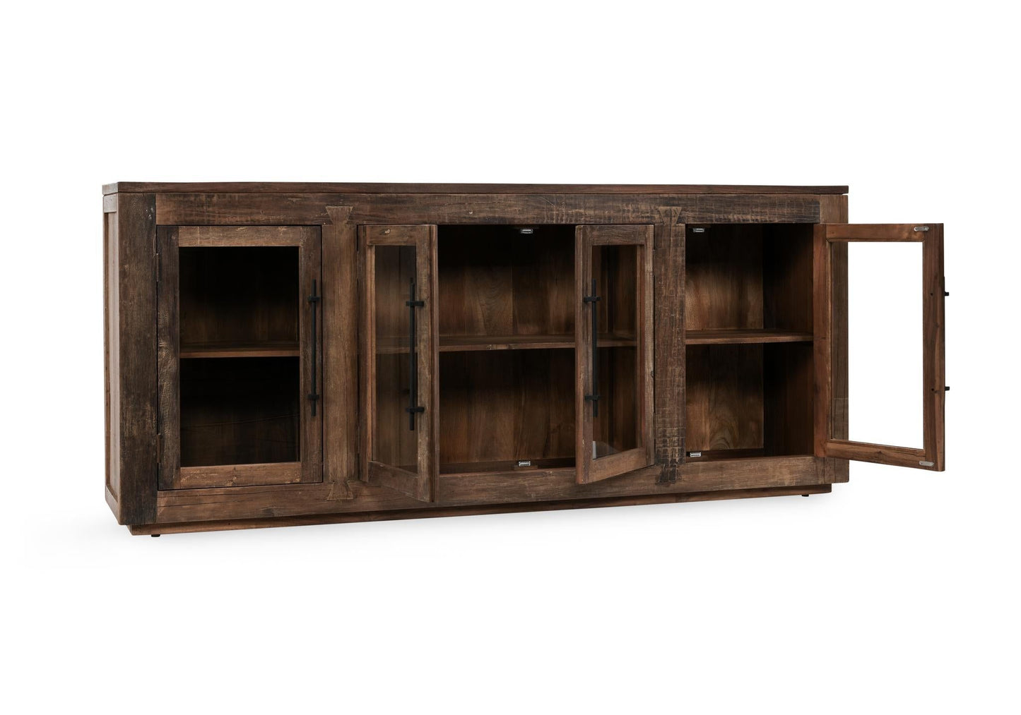 Jett - Wood 4 Door Cabinet - Natural
