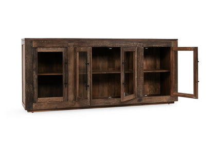 Jett - Wood 4 Door Cabinet - Natural