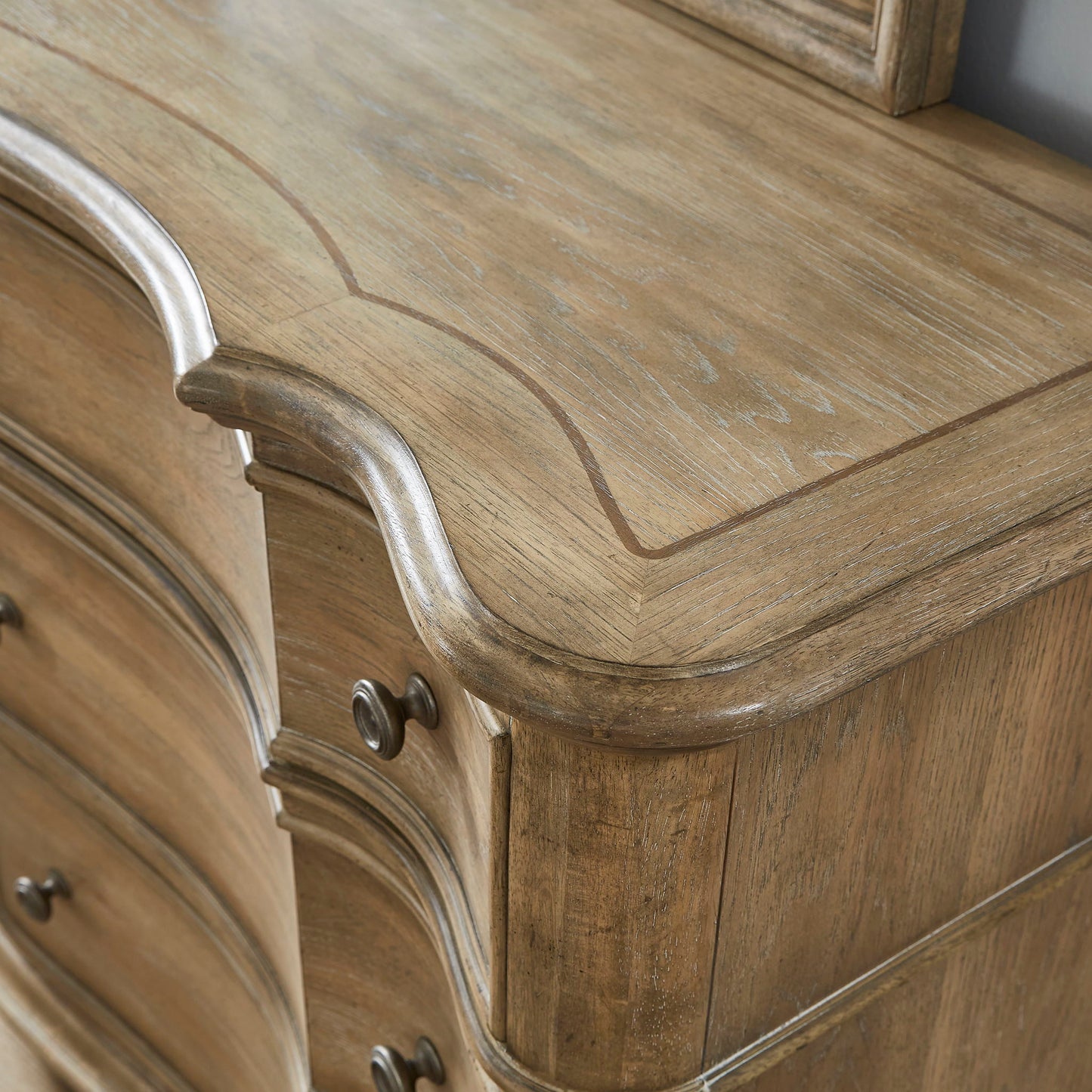 Weston Hills - Dresser With Mirror - Flax Seed