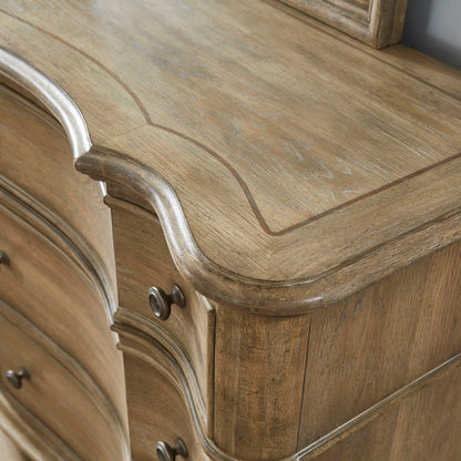 Weston Hills - Dresser With Mirror - Flax Seed