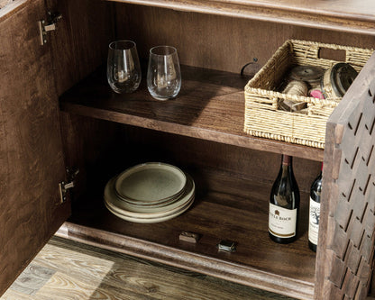 Shira - 4 Door Buffet - Kona Brown