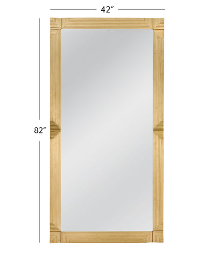 Mellstock - Floor Mirror - Brass Cladding