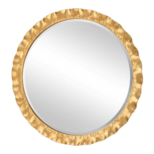 Haya - Round Mirror - Gold