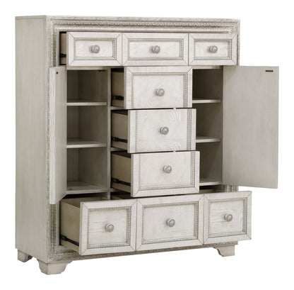 Camila - 9 Drawer Door Chest - Creamy White