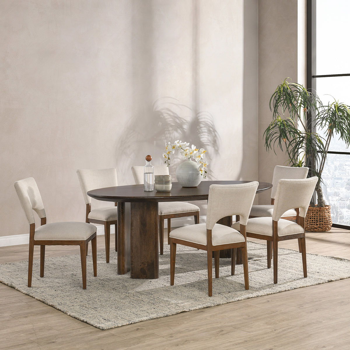 Norwood - Dining Table - Bark Brown