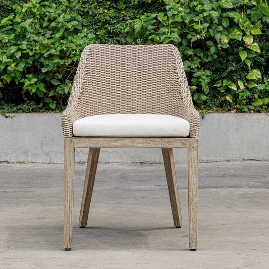 Paloma - Outdoor Wicker Dining Chair - Gray