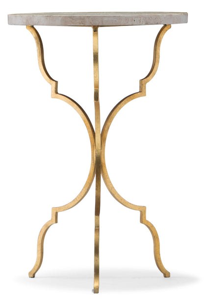 Commerce And Market - Round Martini Table - Gold