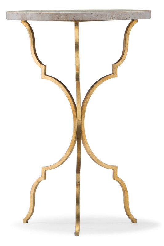 Commerce And Market - Round Martini Table - Gold