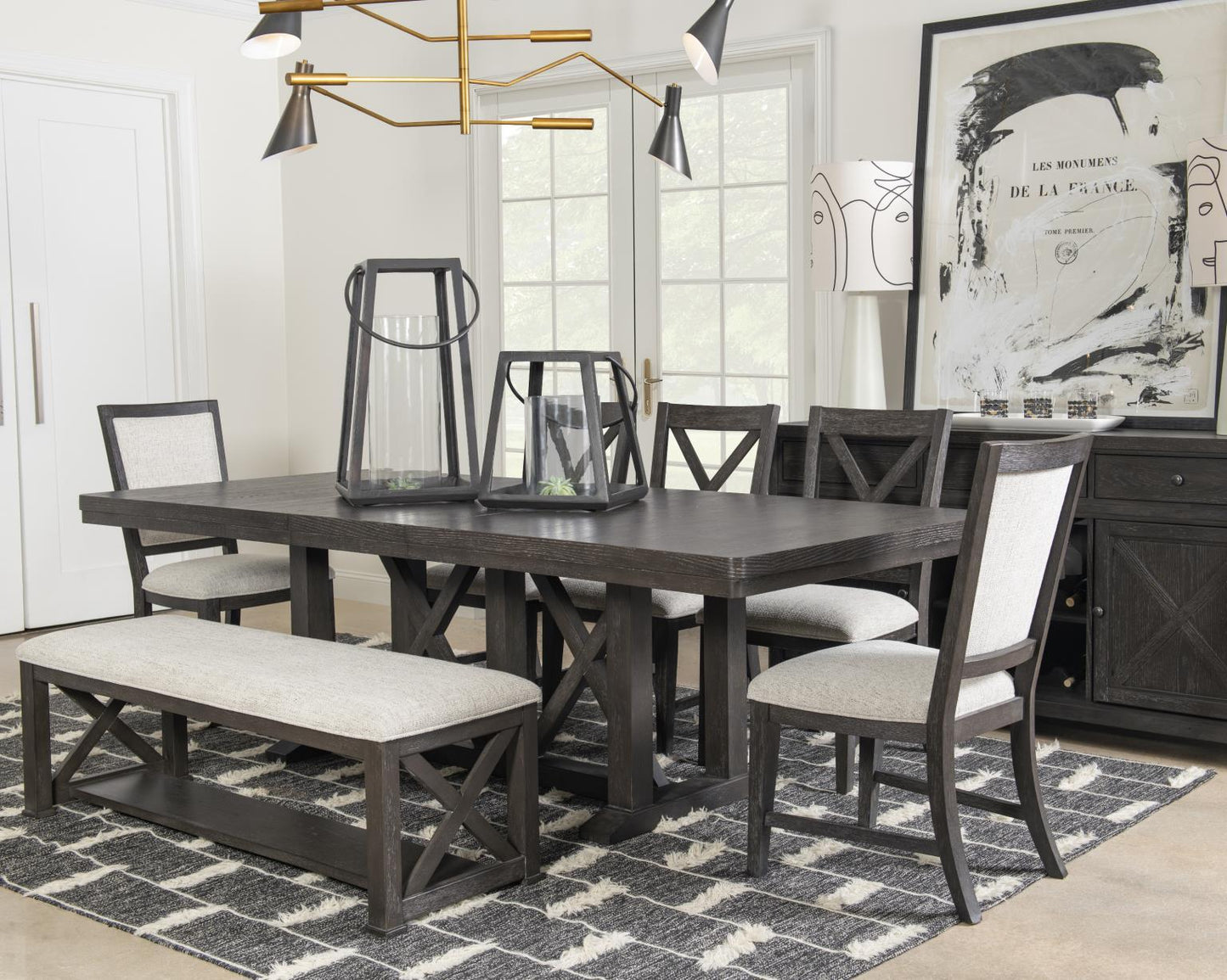 Briarwood - Complete Trestle Table - Sable